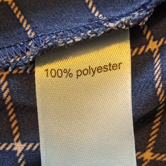 Maurices Lightweight Blue Plaid Blouse Plus Size 2X - Picture 6 of 6